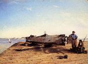 Submarine Torpedo Boat H.L.Hunley,Charleston,Dec.3.1863